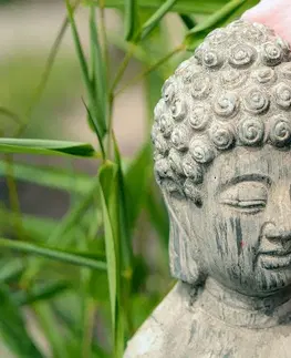 Samolepiace tapety Samolepiaca fototapeta socha Budhu v Zen záhrade