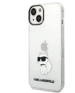 Puzdrá na mobilné telefóny Puzdro Karl Lagerfeld IML Choupette NFT pre Apple iPhone 14 Plus, transparentné 57983112427