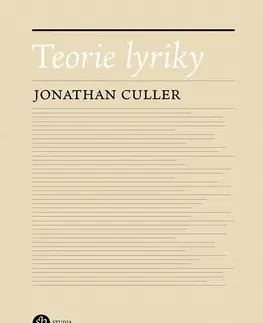 Sociológia, etnológia Teorie lyriky - Jonathan Culler