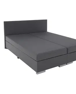 Postele Boxspringová posteľ, sivá, 180x200, ADARA