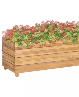 Kvetináče a truhlíky Záhradný kvetináč teakové drevo Dekorhome 50x40x72 cm