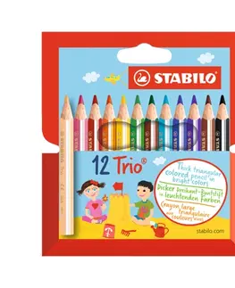 Hračky STABILO - Pastelky trojhranné STABILO Trio 12 ks mini