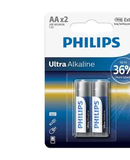 Predlžovacie káble Philips Philips LR6E2B/10 - 2 ks Alkalická batéria AA ULTRA ALKALINE 1,5V 2800mAh 