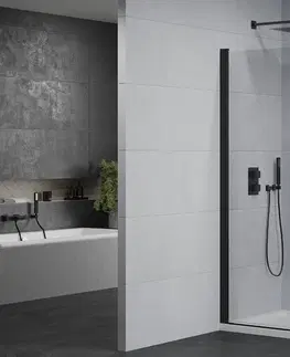 Vane MEXEN/S - Pretória sprchovací kút 100x70, transparent, čierna + sprchová vanička vrátane sifónu 852-100-070-70-00-4010B