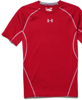 Pánske tričká Pánske kompresné tričko Under Armour HG Armour SS Red - XXL
