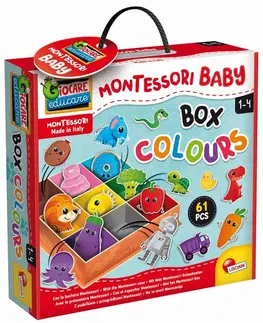 Hračky spoločenské hry pre deti LISCIANIGIOCH - Montessori Baby Krabička - Farby