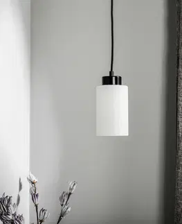 Závesné svietidlá BRITOP Závesná lampa Vitrio, 1-plameňová, čierna/biela