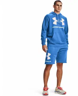 Pánske mikiny Pánska mikina Under Armour Rival Fleece Big Logo HD Graphite Blue - M