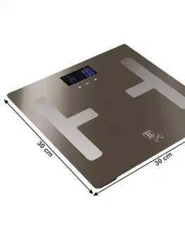 Osobné váhy Osobná váha, metalická Carbon, BERLINGERHAUS BH-9103