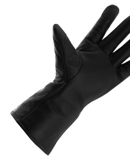 Zimné rukavice Kožené vyhrievané lyžiarske a moto rukavice Glovii GIB čierna - L-XL