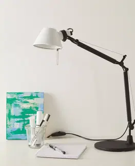 Stolové lampy na písací stôl Artemide Artemide Tolomeo Micro Bicolor čierna/biela