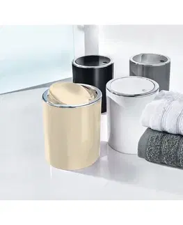 Kúpeľňový nábytok Kleine Wolke Kozmetický odpadkový kôš Clap Mini 1,5 l, béžová