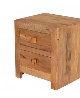 Nočné stolíky Nočný stolík Hina 45x50x40 z mangového dreva