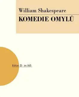 Dráma, divadelné hry, scenáre Komedie omylů - William Shakespeare