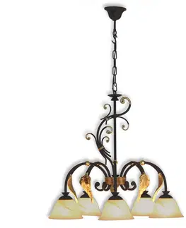 Závesné svietidlá Menzel Menzel Florence Antik – zdobená závesná lampa
