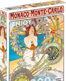 1000 dielikov Enjoy Puzzle Alfonz Mucha: Monako Monte Carlo 1000 Enjoy