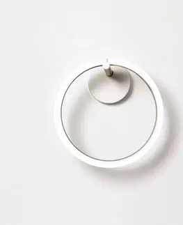 Nástenné svietidlá Marchetti Nástenné LED svietidlo Ulaop, jeden kruh, biele