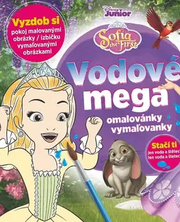 Nalepovačky, vystrihovačky, skladačky Vodové mega omalovánky / vymaľovanky - Sofia