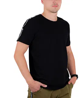 Pánske tričká Pánske tričko inSPORTline Overstrap čierna - XL