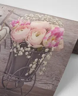 Samolepiace tapety Samolepiaca tapeta kvety vo vintage váze s nápisom