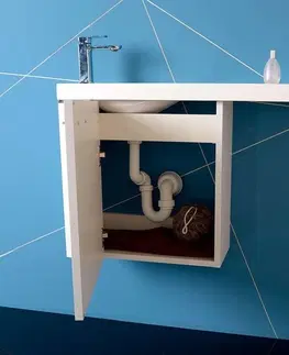 Kúpeľňa SAPHO - LATUS VI umývadlová skrinka 50x50x22cm, ľavá, biela LT615-3030