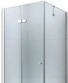 Vane MEXEN/S - Lima sprchovací kút zalamovací 110x100 cm, sklo transparent, chróm + vanička 856-110-100-01-00-4010
