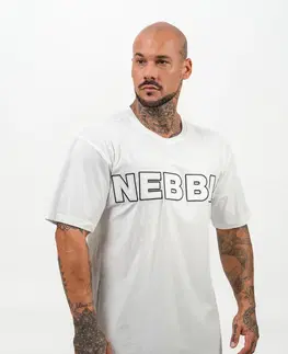 Pánske tričká Tričko s krátkym rukávom Nebbia Legacy 711 Black - XXL