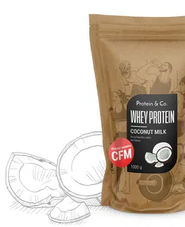Proteíny Protein&Co. CFM Whey protein 80 1000 g PRÍCHUŤ: Strawberry milkshake