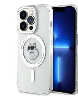 Puzdrá na mobilné telefóny Puzdro Karl Lagerfeld IML Choupette MagSafe pre Apple iPhone 15 Pro Max, transparentné 57983116844