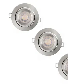 Svietidlá Ledvance Ledvance - SADA 3x LED Stmievateľné podhľadové svietidlo SIMPLE LED/4,9W/230V 