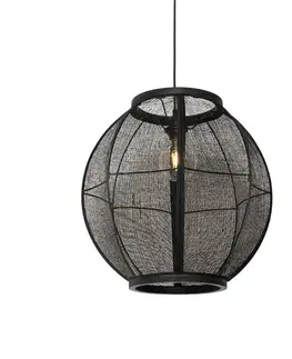 Zavesne lampy Orientálna závesná lampa čierna 46 cm - Rob