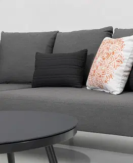 Luxusný zahradný nábytok Luxusná textilná zostava MELIA LIKA TEX (sivá)