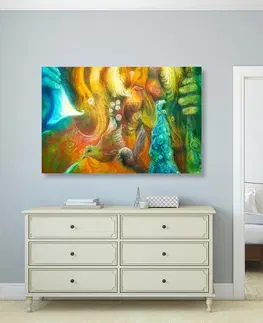 Abstraktné obrazy Obraz Poseidón pod hladinou mora