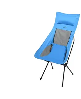 Záhradné stoličky a kreslá  Skladacia kempingová stolička modrá 105 cm 
