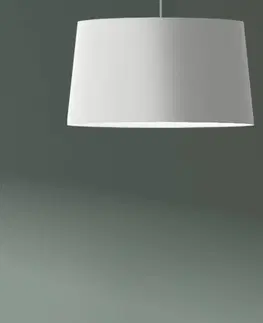 Závesné svietidlá Aluminor Aluminor Sacha závesná lampa s látkovým tienidlom