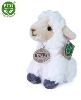 Plyšové hračky RAPPA - Plyšové ovca sediace 16 cm ECO-FRIENDLY