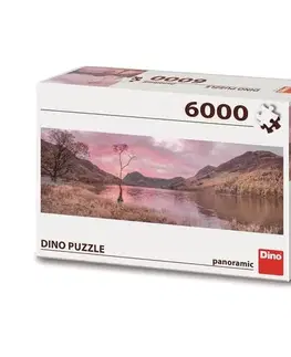 Nad 6000 dielikov Dino Toys Puzzle Jazero v horách 6000 panoramic Dino