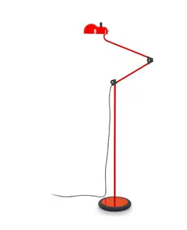 Stojacie lampy Stilnovo Stilnovo Topo stojacia LED lampa, červená