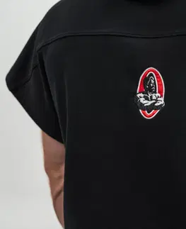 Pánske tričká Rag top s kapucňou Nebbia Champion 706 Black - XXL
