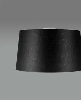 Stropne svietidla Moderné stropné svietidlo biele s čiernym tienidlom 45 cm - Combi