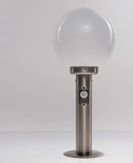 Vonkajšie stojanové svietidlá Lindby Soklové svietidlo Vedran detektor pohybu
