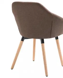 Stoličky Jedálenská stolička látka / drevo Dekorhome Zelená