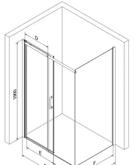 Vane MEXEN/S - Omega sprchovací kút posuvný 120x100, sklo transparent, chrom + vanička 825-120-100-01-00-4010