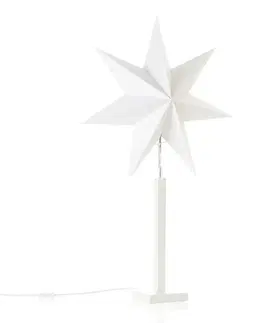 Vianočné svetelné hviezdy STAR TRADING Stojaca hviezda Karo, výška 100 cm
