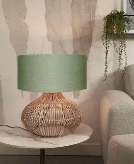 Stolové lampy Good & Mojo GOOD & MOJO Stolná lampa Kalahari 47 cm zelená