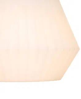 Vonkajsie zavesne svietidla Vonkajšie závesné svietidlo čierne s bielym tienidlom 33 cm IP44 - Robbert