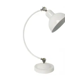 Lampy  Stolná lampa OLD 1xE27/40W/230V biela 