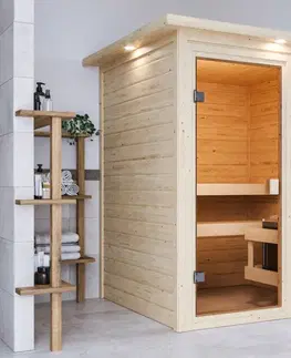 Sauny Interiérová finská sauna 145 x 145 cm Dekorhome