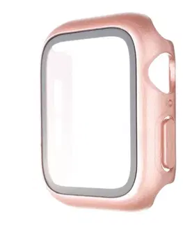 Príslušenstvo k wearables FIXED Pure+ ochranné puzdro s temperovaným sklom pre Apple Watch 40mm, ružové