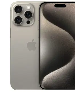 Mobilné telefóny Apple iPhone 15 Pro Max 1TB, titánová prírodná MU7J3SXA